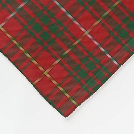 Bruce Clan Tartan Pset Fleece Blanket (Hoek)
