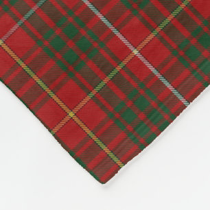 Bruce Clan Tartan Pset Fleece Blanket Deken