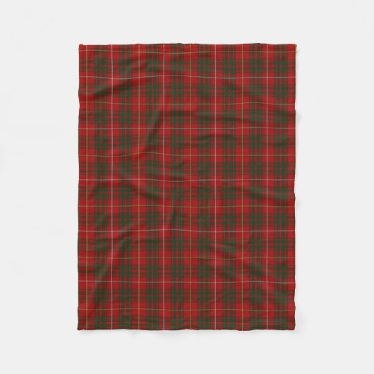 Bruce Clan Tartan Pset Fleece Blanket Deken (Voorkant)