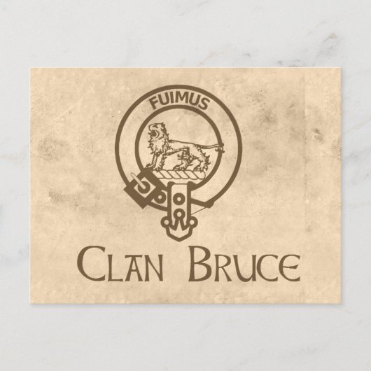 Bruce Crest  Briefkaart (Voorkant)