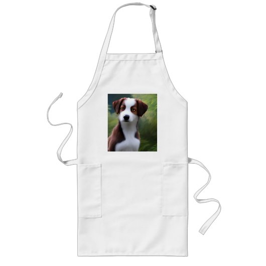 Bruce De Border Collie Puppy, Schort (Voorkant)