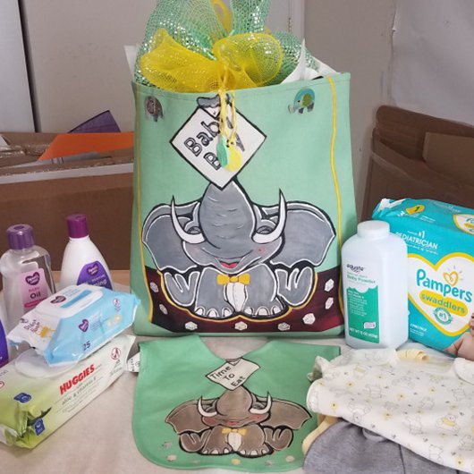 Bruce, de olifant Speller Canvas tas