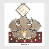 Bruce, de olifant Speller Sticker (Vel)
