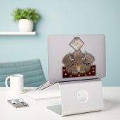 Bruce, de olifant Speller Sticker (Laptop op bureau)