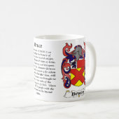Bruce Family Coat of Arms mok (Voorkant rechts)