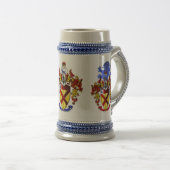 Bruce Family Crest Beer Stein! Bierpul (Voorkant rechts)