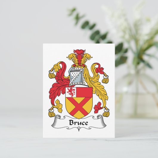 Bruce Family Crest Briefkaart (Staand voorkant)