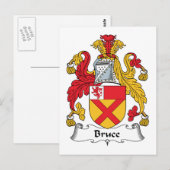 Bruce Family Crest Briefkaart (Voorkant / Achterkant)