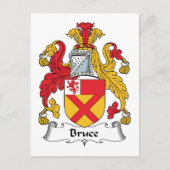 Bruce Family Crest Briefkaart (Voorkant)