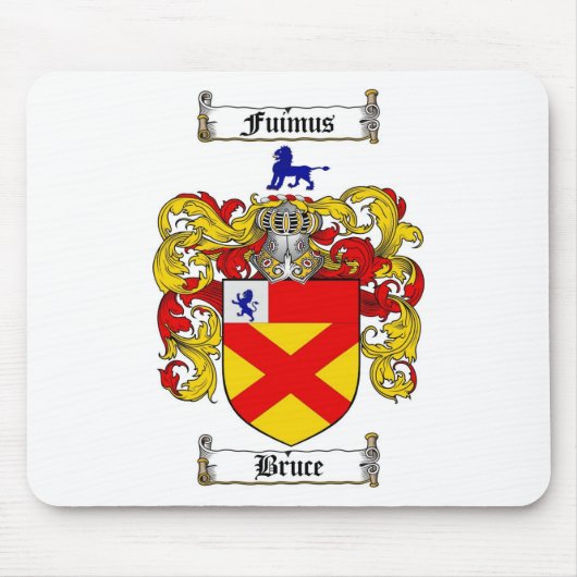 BRUCE FAMILY CREST - BRUCE COAT VAN WAPENS MUISMAT (Voorkant)