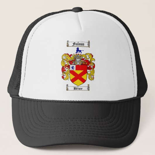 BRUCE FAMILY CREST - BRUCE COAT VAN WAPENS TRUCKER PET (Voorkant)