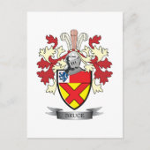 Bruce Family Crest Coat of Arms Briefkaart (Voorkant)