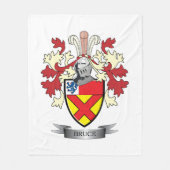 Bruce Family Crest Coat of Arms Fleece Deken (Voorkant)