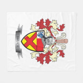 Bruce Family Crest Coat of Arms Fleece Deken (Voorkant (Horizontaal))