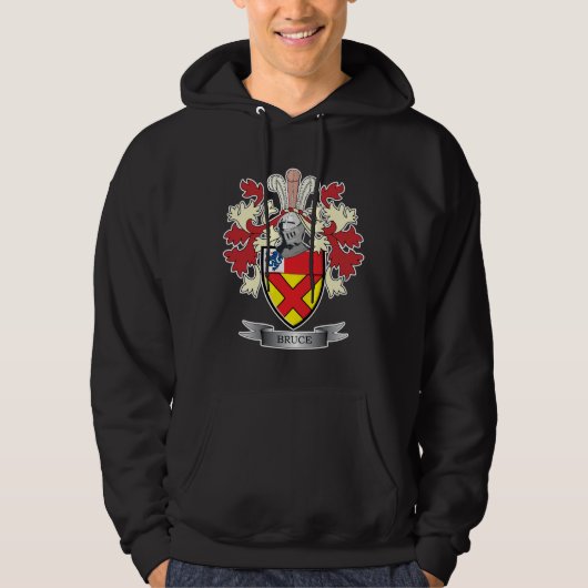 Bruce Family Crest Coat of Arms Hoodie (Voorkant)