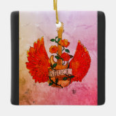 Bruce Fender Guitar Rock & Roll Rozen Keramisch Ornament (Voorkant)