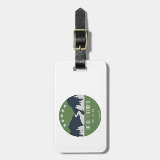 Bruce Freeman Rail Trail Bagagelabel (Voorkant verticaal)