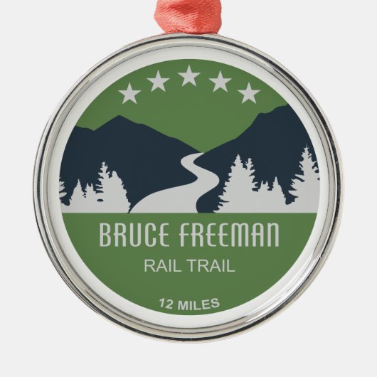 Bruce Freeman Rail Trail Metalen Ornament (Voorkant)