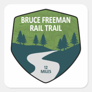 Bruce Freeman Rail Trail Vierkante Sticker