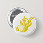Bruce Gold Ronde Button 5,7 Cm (Voorkant /achterkant)