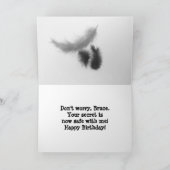 Bruce Happy Birthday Humor Calico Perzisch Kat Kaart (Binnen)