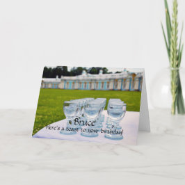 Bruce Happy Birthday, wodka schiet Catherine Palac Kaart