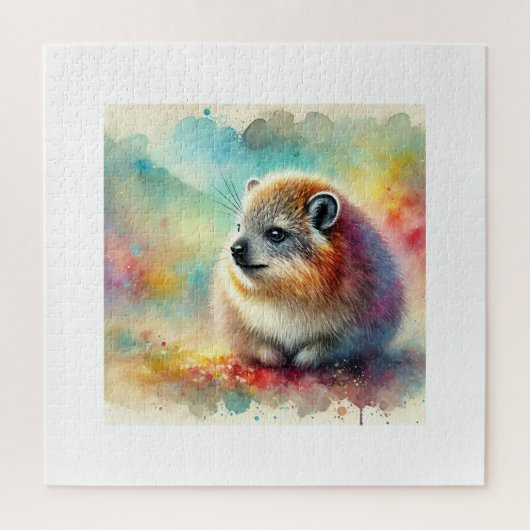 Bruce hyrax painting 051024AREF117 - Watercolor Legpuzzel (Verticaal)