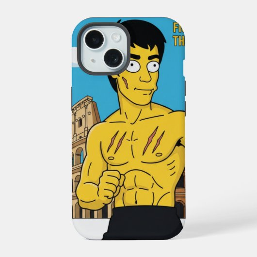 Bruce lee iPhone 15 case (Achterkant)