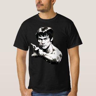 Bruce Lee Transparante Martial Arts Grafiek T-shirt
