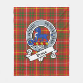 Bruce Modern Clan Badge Tartan Pset Fleece Deken (Voorkant)