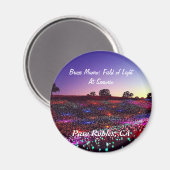 Bruce Munro, lichtveld, Paso Robles, CA. Magneet (Voorkant / Achterkant)