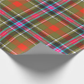Bruce of Kinnaird Ancient Tartan Plaid Pattern Cadeaupapier (Hoek)