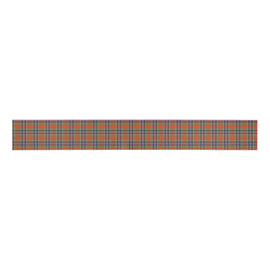 Bruce of Kinnaird Ancient Tartan Plaid Pattern Grosgrain Lint (Voorkant)
