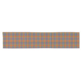 Bruce of Kinnaird Ancient Tartan Plaid Pattern Korte Tafelloper (Horizontaal)