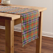 Bruce of Kinnaird Ancient Tartan Plaid Pattern Korte Tafelloper (Voorbeeld)