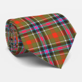 Bruce of Kinnaird Ancient Tartan Plaid Pattern Stropdas (Opgerold)