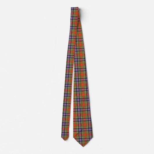 Bruce of Kinnaird Ancient Tartan Plaid Pattern Stropdas (Achterkant)