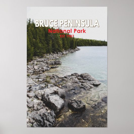 Bruce Peninsula National Park Canada Art  Poster (Voorkant)