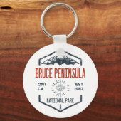 Bruce Peninsula National Park Canada Distress Sleutelhanger (Voorkant)