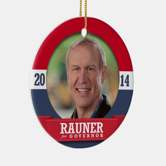 BRUCE RAUNER CAMPAIGN KERAMISCH ORNAMENT (Rechts)