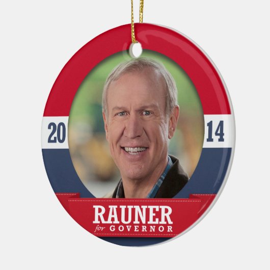 BRUCE RAUNER CAMPAIGN KERAMISCH ORNAMENT (Links)