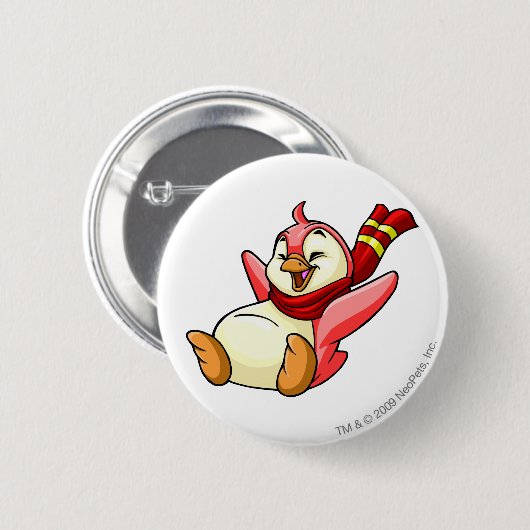 Bruce Red Ronde Button 5,7 Cm (Voorkant /achterkant)