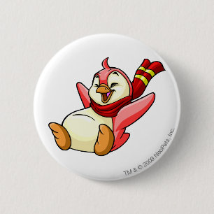 Bruce Red Ronde Button 5,7 Cm