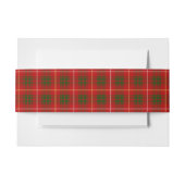 Bruce Scottish Tartan Belly Band Uitnodigingen Wikkel (Voorkant Voorbeeld)