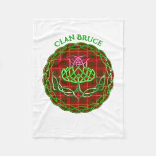 Bruce Scottish Tartan Celtic Thistle Fleece Deken