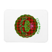 Bruce Scottish Tartan Celtic Thistle Magneet (Horizontaal)