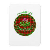 Bruce Scottish Tartan Celtic Thistle Magneet (Verticaal)