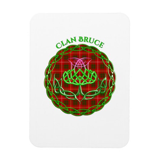 Bruce Scottish Tartan Celtic Thistle Magneet (Verticaal)