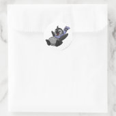 Bruce Shadow Ronde Sticker (Tas)