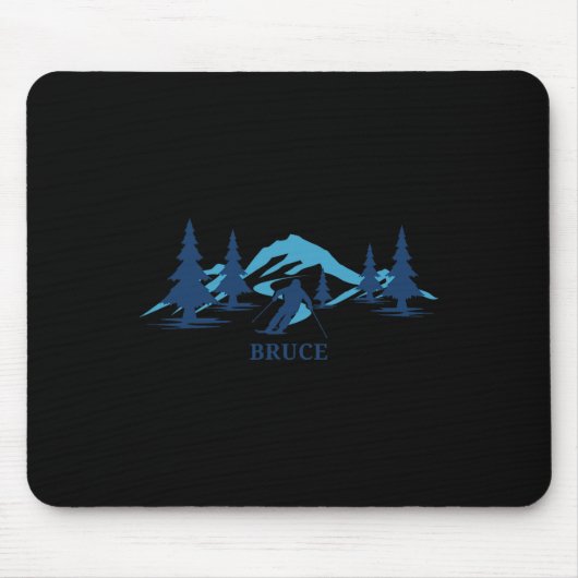 Bruce Ski Resort Skien Skiloper Muismat (Voorkant)